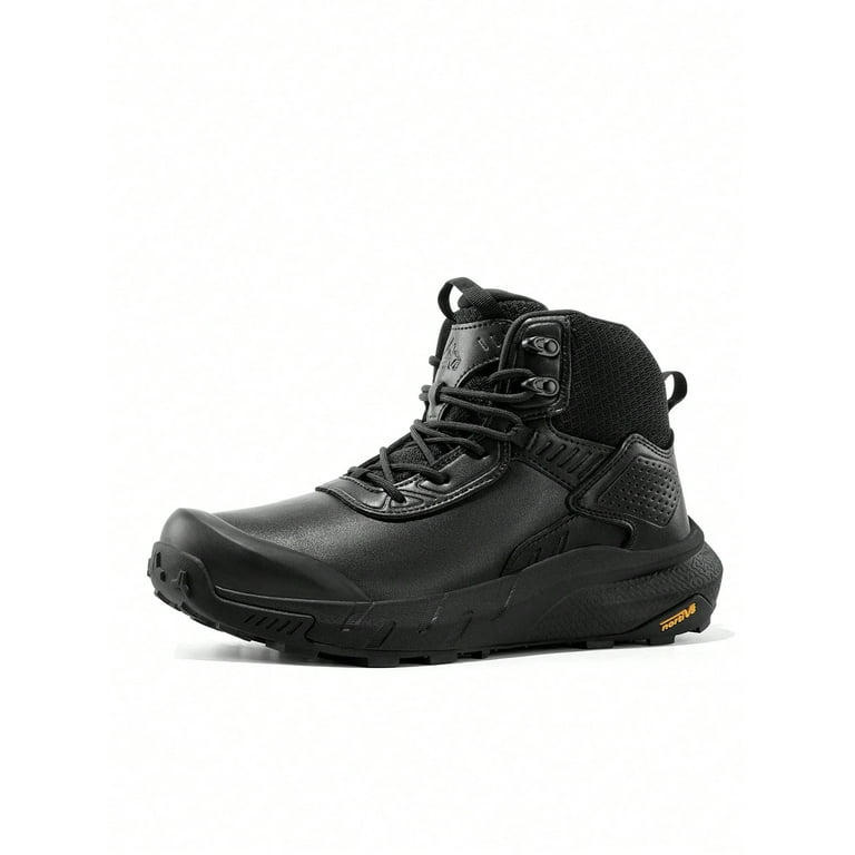NORTIV Men's Waterproof Military Tactical Work Boots Leather