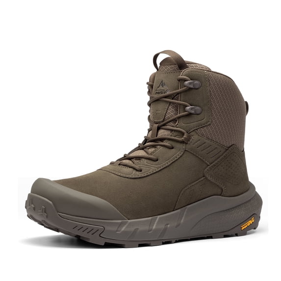 NORTIV 8 Men's Waterproof Military Tactical Work Boots Leather Motorcycle Combat Lightweight Non-Slip Hiking Boots for Men Defender