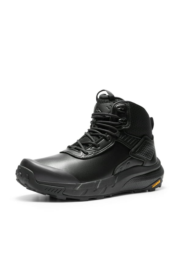 NORTIV 8 Men's Waterproof Military Tactical Work Boots Leather Motorcycle Combat Lightweight Non-Slip Hiking Boots for Men Defender