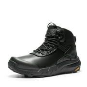 NORTIV 8 Mens Waterproof Military Tactical Work Boots Leather Motorcycle Combat Lightweight Non-Slip Hiking Boots for Men Defender