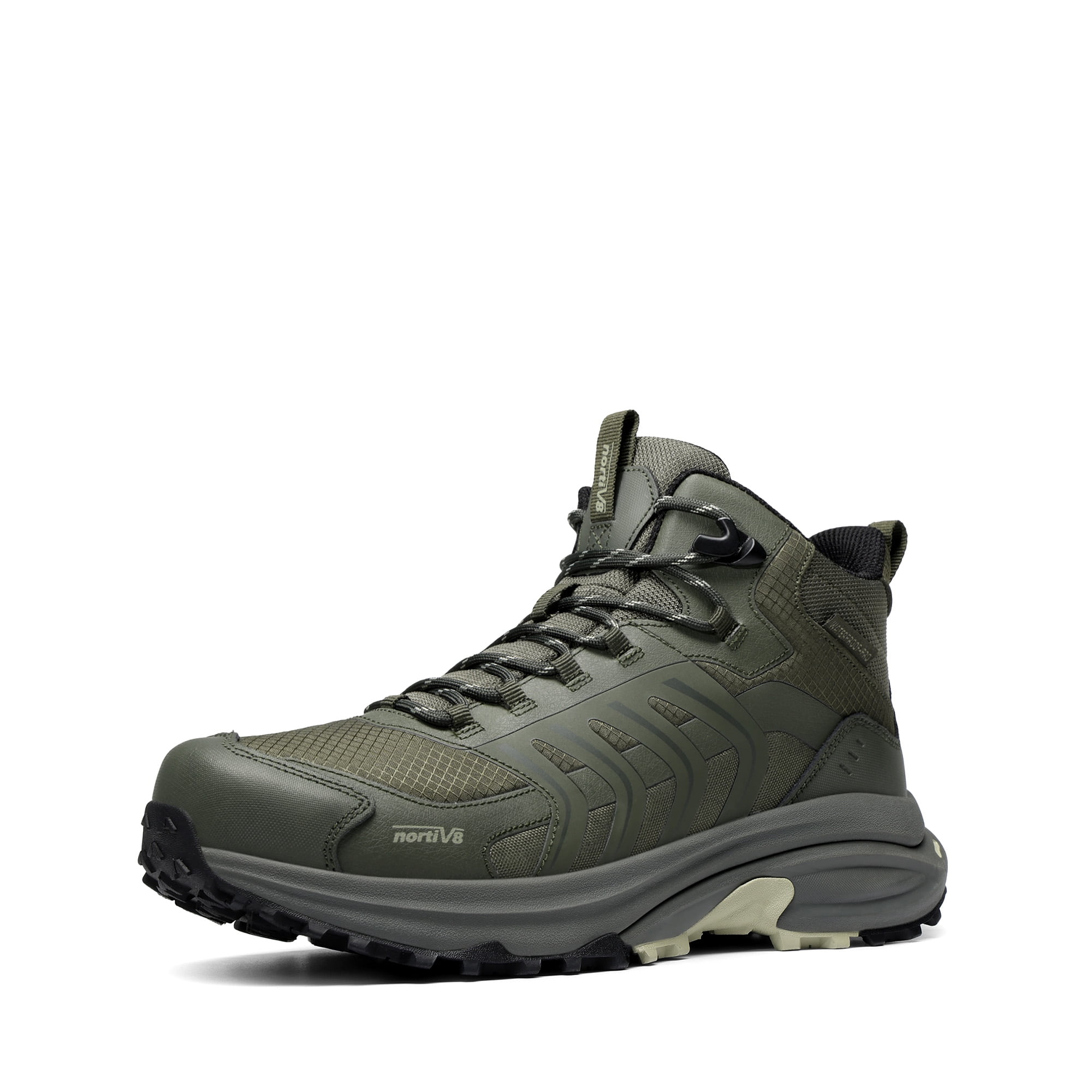NORTIV 8 Men's Waterproof PRO Hiking Boots Lightweight Outdoor Trekking Camping Climbing Shoes for All Day Comfort Armadillo FieldLite