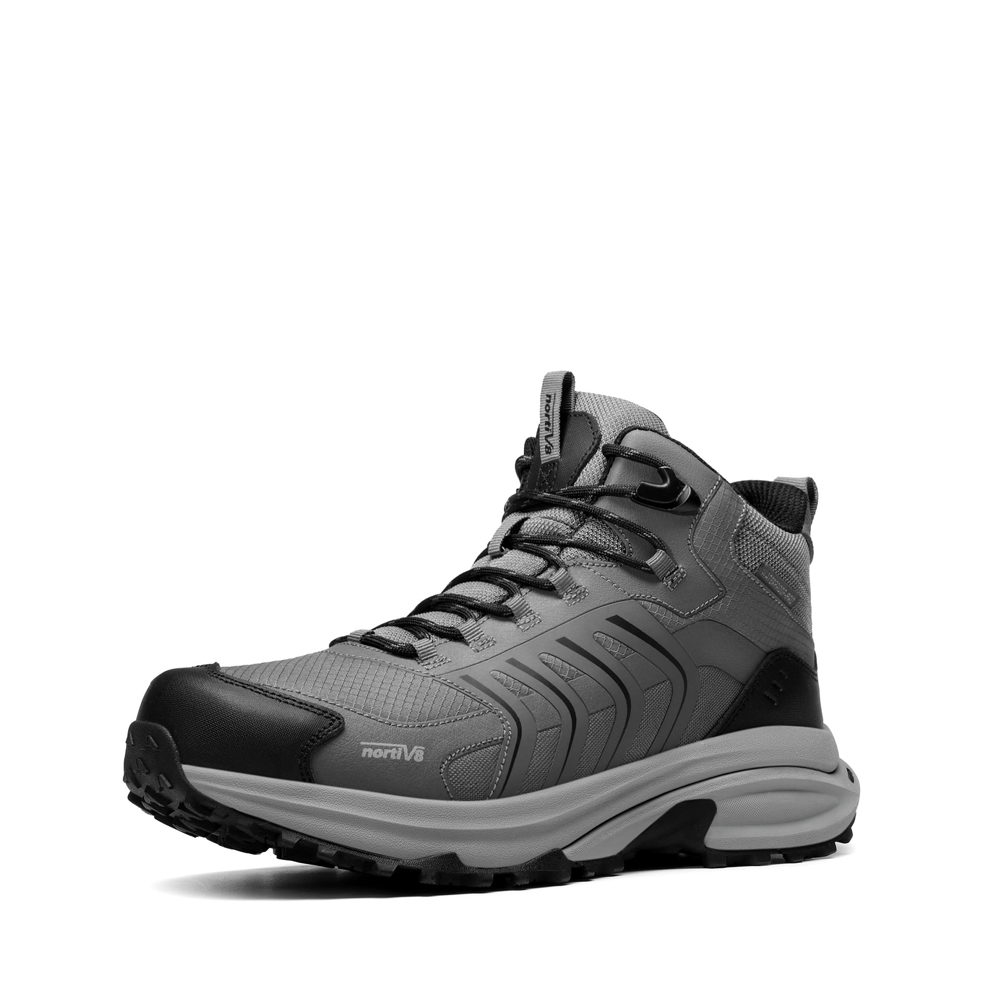 NORTIV 8 Men's Waterproof PRO Hiking Boots Lightweight Outdoor Trekking Camping Climbing Shoes for All Day Comfort Armadillo FieldLite