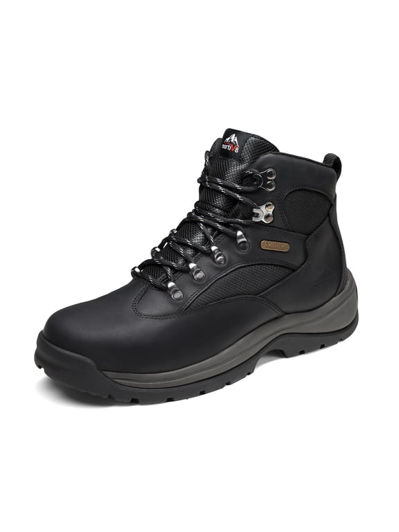 NORTIV 8 Men's Waterproof Steel Toe Boots Work Safety Protection Construction Boots