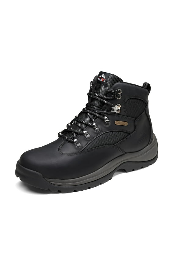 NORTIV 8 Men's Waterproof Steel Toe Boots Work Safety Protection Construction Boots