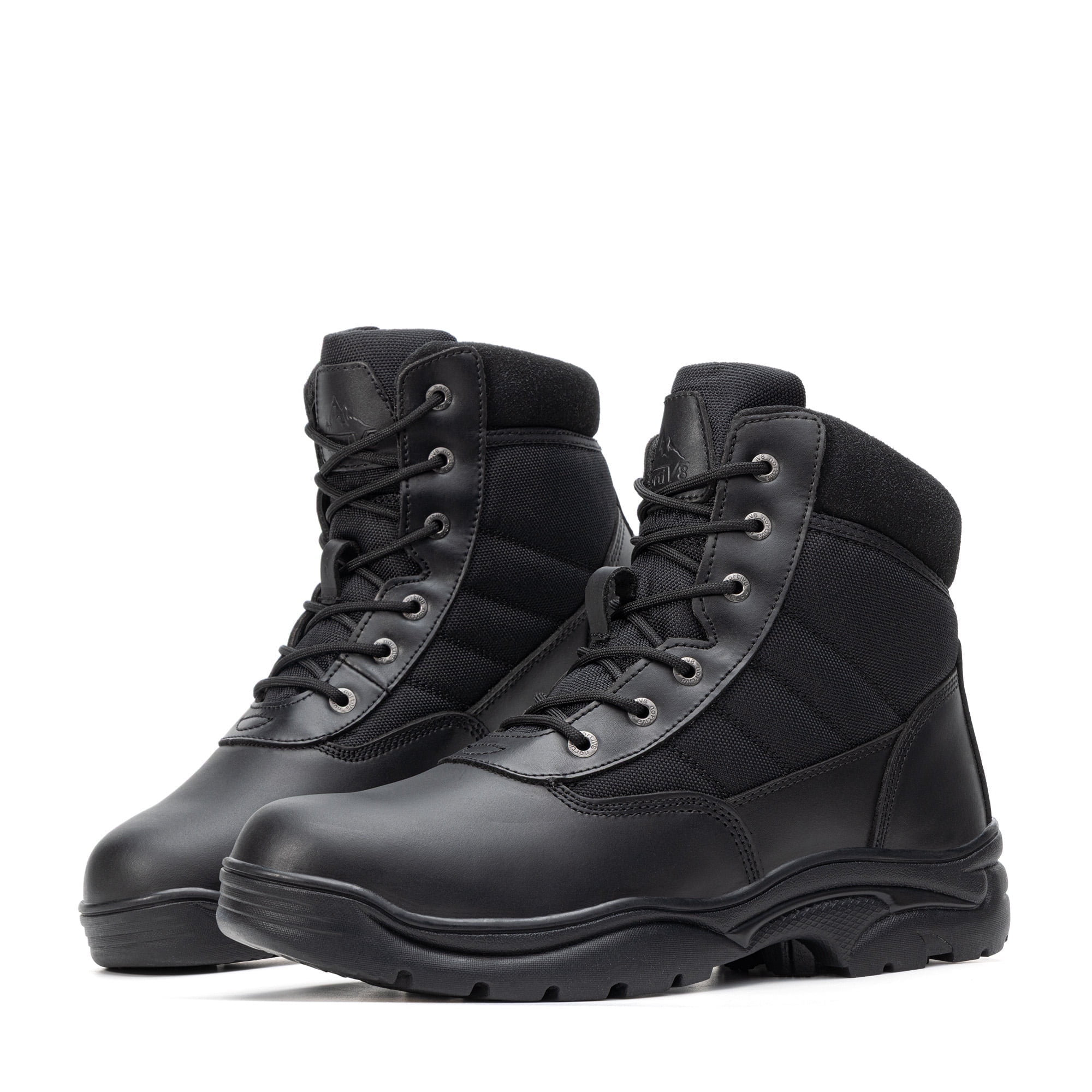 NORTIV 8 Mannen Waterdichte Militaire Tactische Werklaarzen Lederen Motorfiets Combat Lichtgewicht Antislip Wandellaarzen voor Mannen Verdediger, Zand-6 Inch, 46 EU