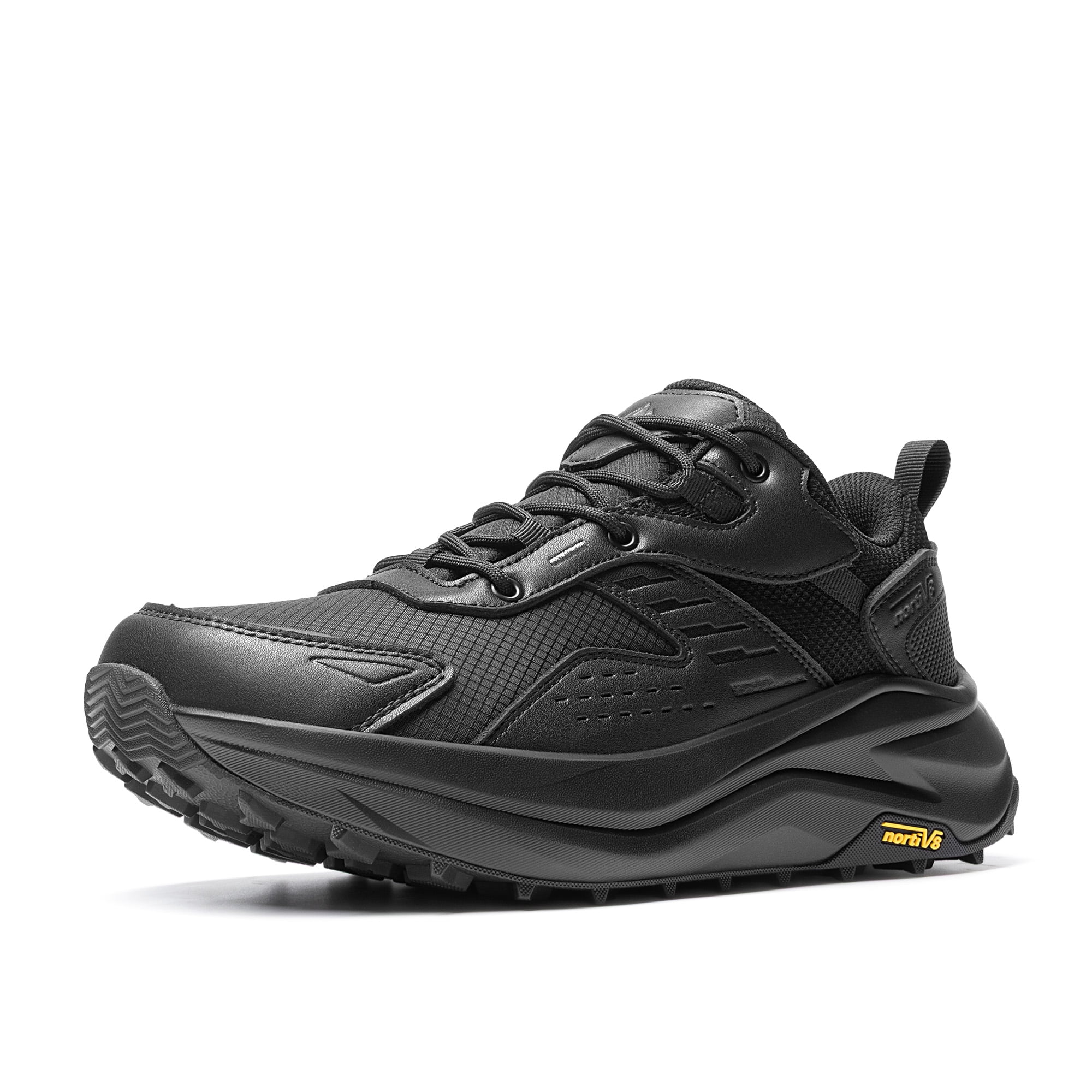 NORTIV 8 Men's Wide Toe Box Hiking Shoes Low Drop Waterproof