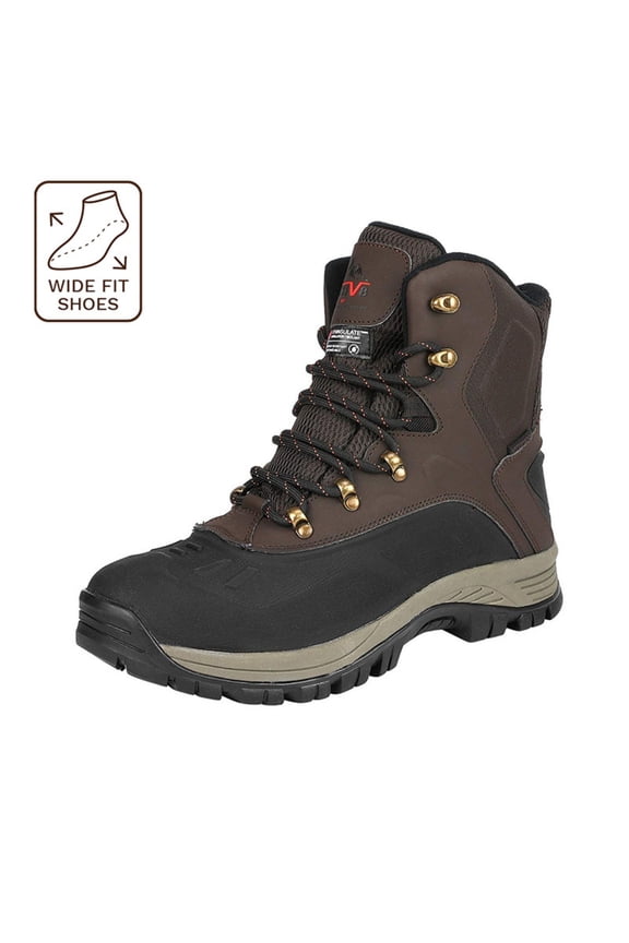 NORTIV 8 Men's Winter Snow Insulated Waterproof Construction Hiking Boots