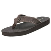 NORTIV8 NORTIV 8 Mens Flip Flops Beach Sandals Lightweight EVA Sole Comfort Thongs 181111M COFFEE Size 15