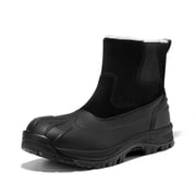 NORTIV 8 Mens Slip on Winter Waterproof Rain Boot for Outdoor