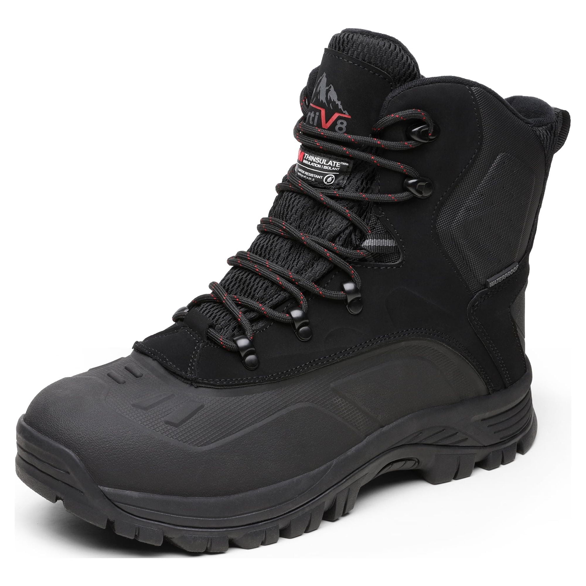 Nortiv 8 Men\'s Front Zip Snow Boots Size 13 Waterproof Insulated Like New NORTIV-8-Men-s-Waterproof-  main image 2