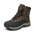 thumbnail image 1 of NORTIV 8 Mens Snow Boots Insulated Waterproof Outdoor Hiking Winter Ankle Boots DARK/BROWN/BLACK Size 14, 1 of 7