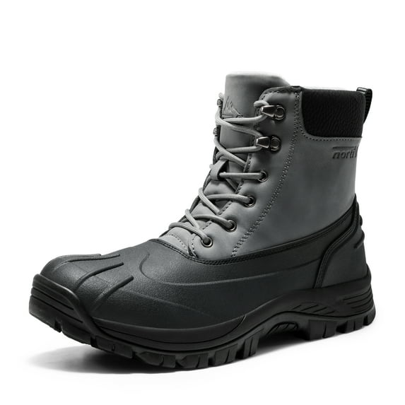 NORTIV 8 Mens Winter Boots Lightweight Casual Waterproof Slip Resistance Work Boot