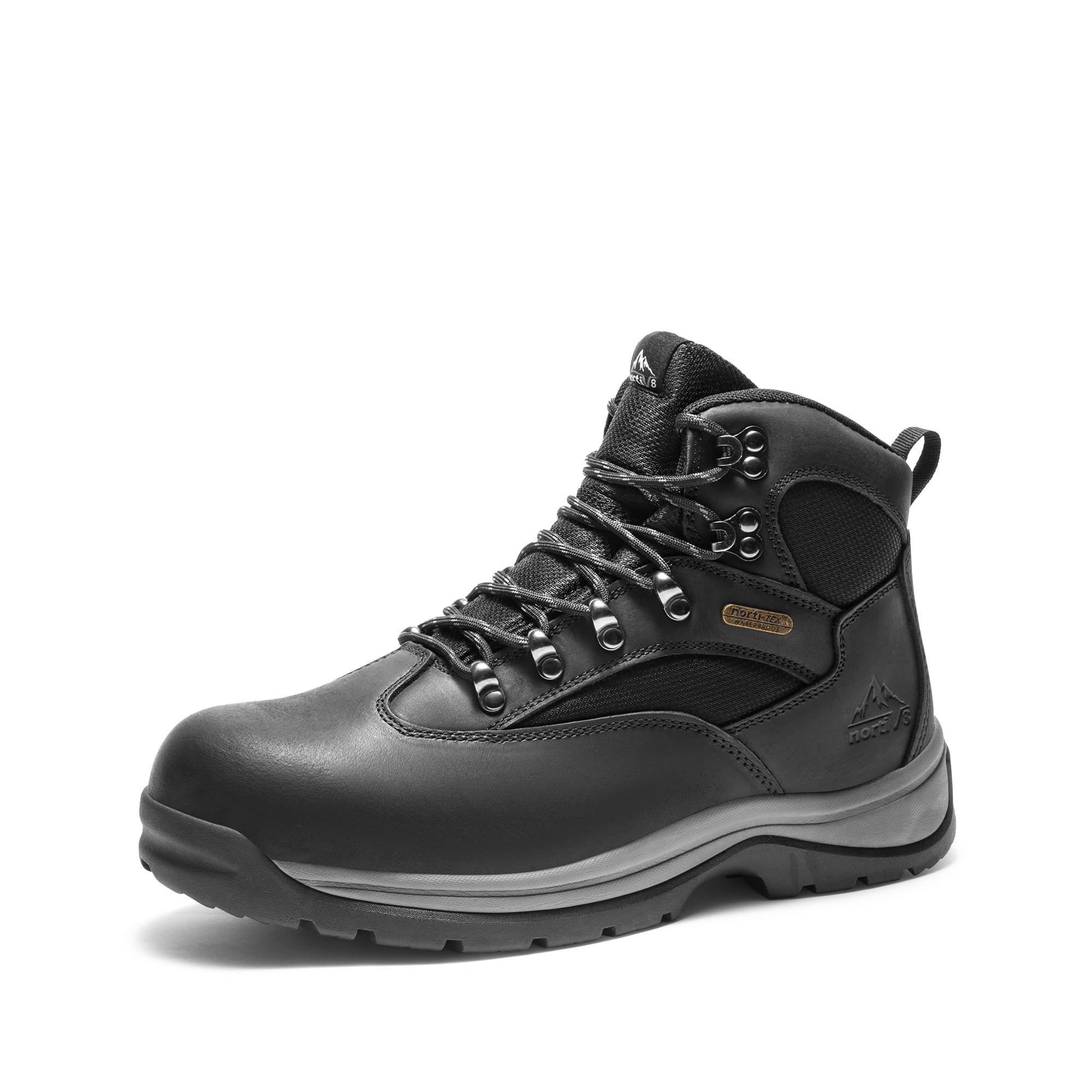 Nortiv8 Nortiv 8 Ariat Black Leather Steel Toe Work Slip Resistant Ankle Boots Amazon.com | NORTIV 8 Composite Toe Boots for Men Work Boots  main image 2