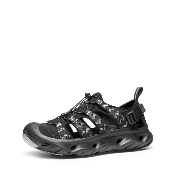 NORTIV 8 Water Sandals for Men and Women Cushion Non-Slip Closed Toe Arch Support Breathable Hiking Easy on Walking Sandals