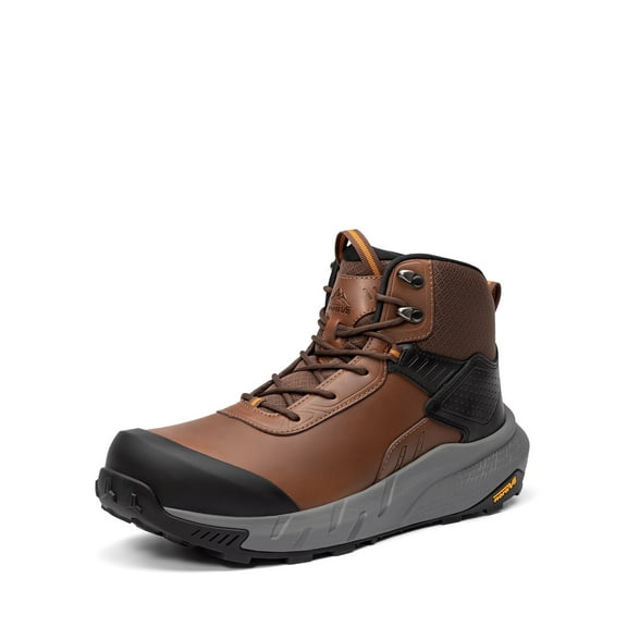 NORTIV 8 Waterproof Composite Toe Work Boots for Men – Lightweight Non-Slip ASTM F2413-18 Safety Boots for Warehouse & Construction, VaporGuard-Nano