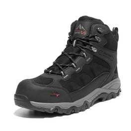 Fila Mens Memory Reckoning Steel Toe Work Shoe, Black Silver