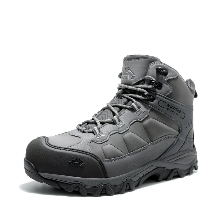 NORTIV 8 Waterproof Steel Toe Boots for Men Slip Resistant  display picture 2
