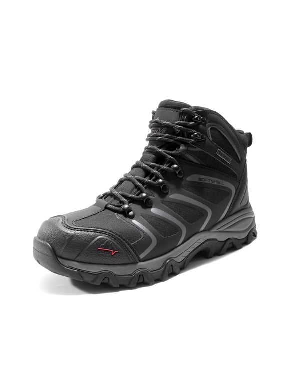 NORTIV 8 Waterproof Work Boots for Men Steel Toe Safety Construction Boots