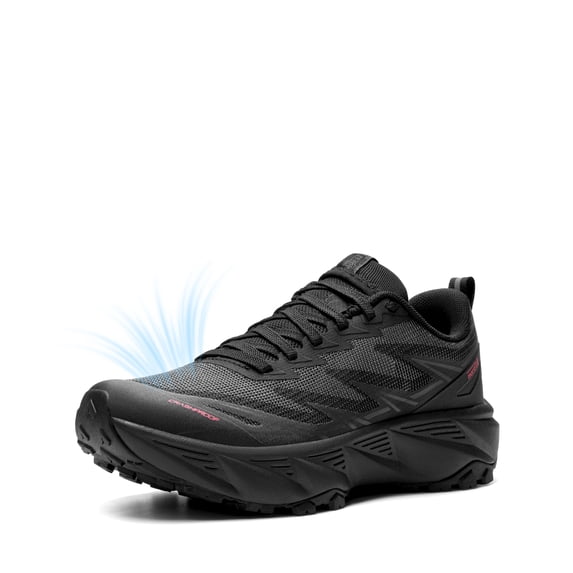 NORTIV 8 Women's Breathable Trail Running Shoes Comfortable Walking Hiking Sneakers Cushion with Arch Support and Non-Slip Outsole Ideal for Gym Tennis Athletic Casual Wear