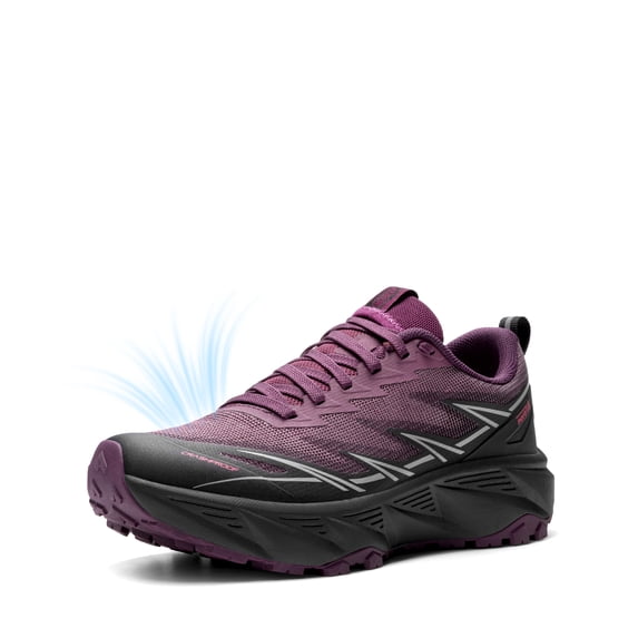 NORTIV 8 Women's Breathable Trail Running Shoes Comfortable Walking Hiking Sneakers Cushion with Arch Support and Non-Slip Outsole Ideal for Gym Tennis Athletic Casual Wear