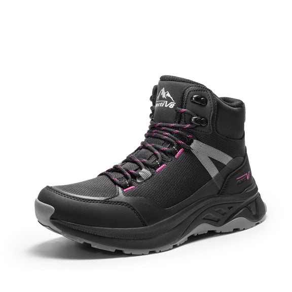 NORTIV 8 Women's Hiking Boots Waterproof Lightweight Outdoor Trekking Comfortable Non-Slip Backpacking Camping Ankle Boot Hollow