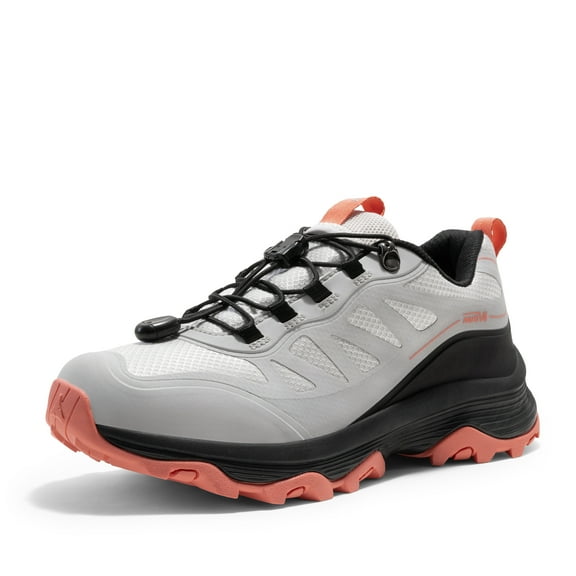 NORTIV 8 Women's Waterproof Hiking Shoes Quick Laces Outdoors Walking Trekking Camping Tennis Sneakers Canyon