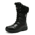 thumbnail image 1 of NORTIV 8 Women’s Mid Calf Insulated Winter Snow Boots JOAN BLACK Size 8.5, 1 of 3