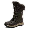 thumbnail image 1 of NORTIV 8 Women’s Mid Calf Insulated Winter Snow Boots JOAN DARK/BROWN Size 9, 1 of 3