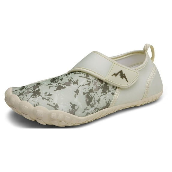 NORTIV 8 Women's Quick Dry Water Shoes Barefoot Outdoor Sports Aqua Beach Pool Swim Surf Shoes SNWS222W BEIGE Size 7