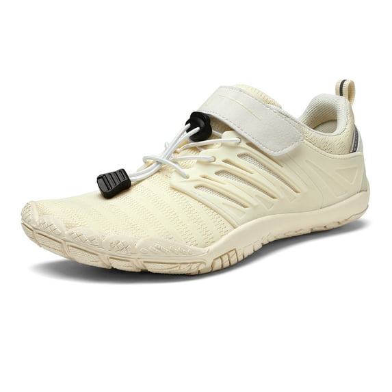 NORTIV 8 Women's Quick Dry Water Shoes Barefoot Sports Aqua Beach Pool Swim Surf Running Shoes SNWS221W BEIGE Size 8.5