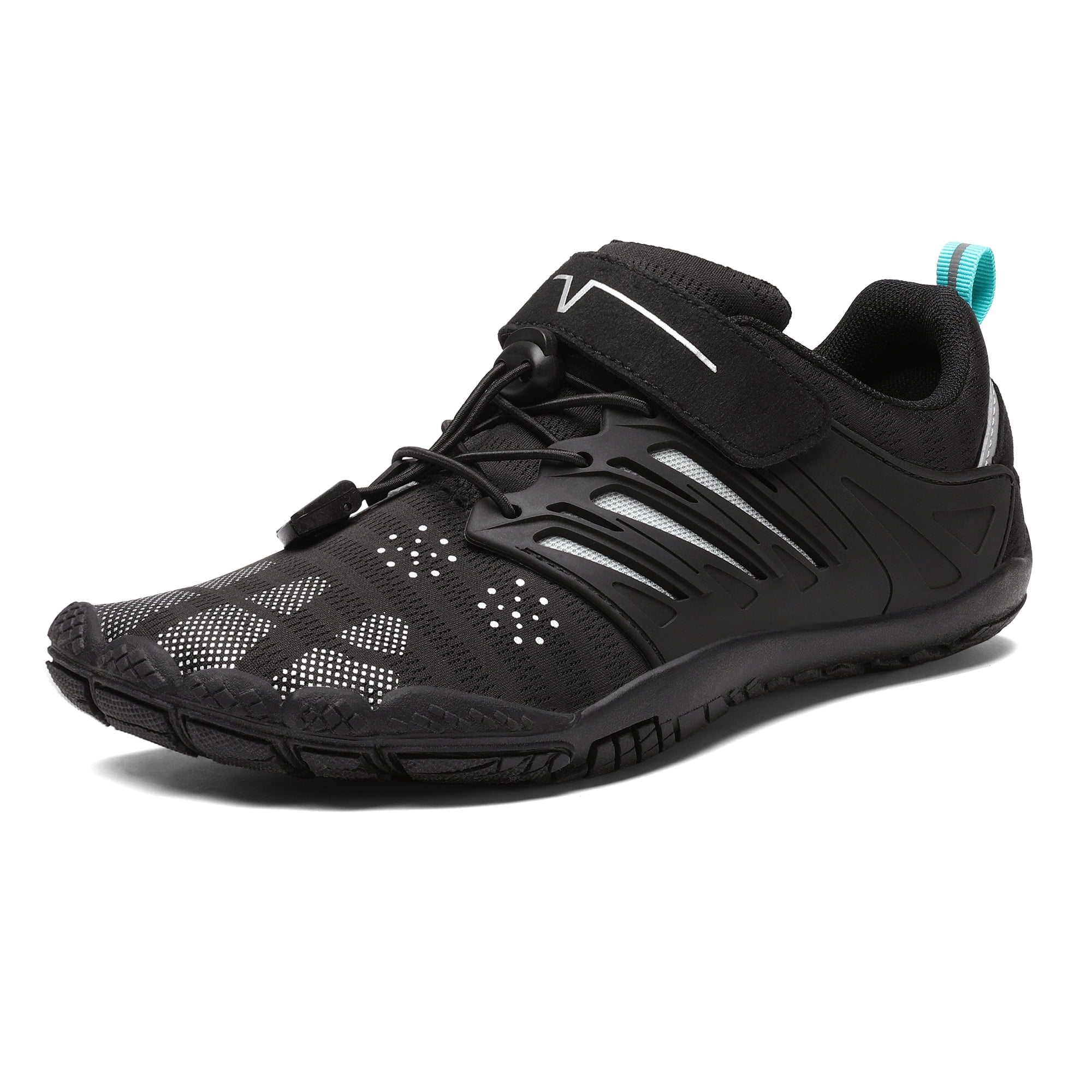 NORTIV 8 Womens Quick Dry Water Shoes Barefoot Sports Aqua Beach Pool Swim Surf Running Shoes SNWS221W BLACK Size 8