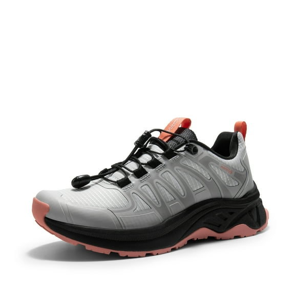 NORTIV 8 Women's Quick Laces Hiking Shoes Lightweight Walking Outdoors Trekking Trails Camping Casual Sneakers