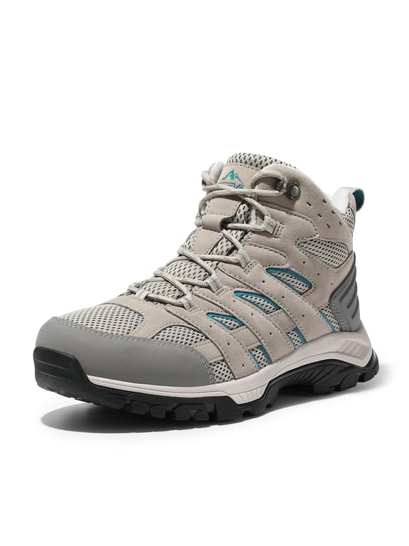 NORTIV 8 Women's Waterproof Hiking Boots Outdoor Trekking Mid Backpacking Mountaineering lightweight boots Wide Width