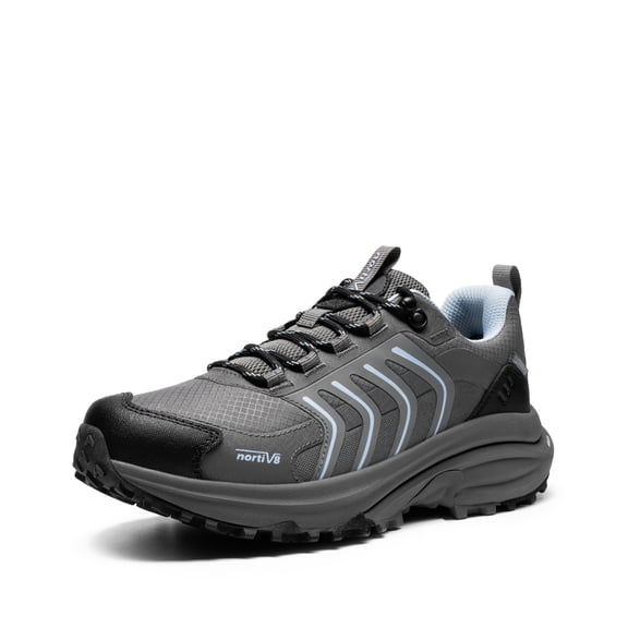 NORTIV 8 Women's Waterproof Hiking Shoes Lightweight for Walking All Day Comfort Non-Slip Outdoor Trekking Camping Climbing Fashion Sneakers Armadillo FieldLite