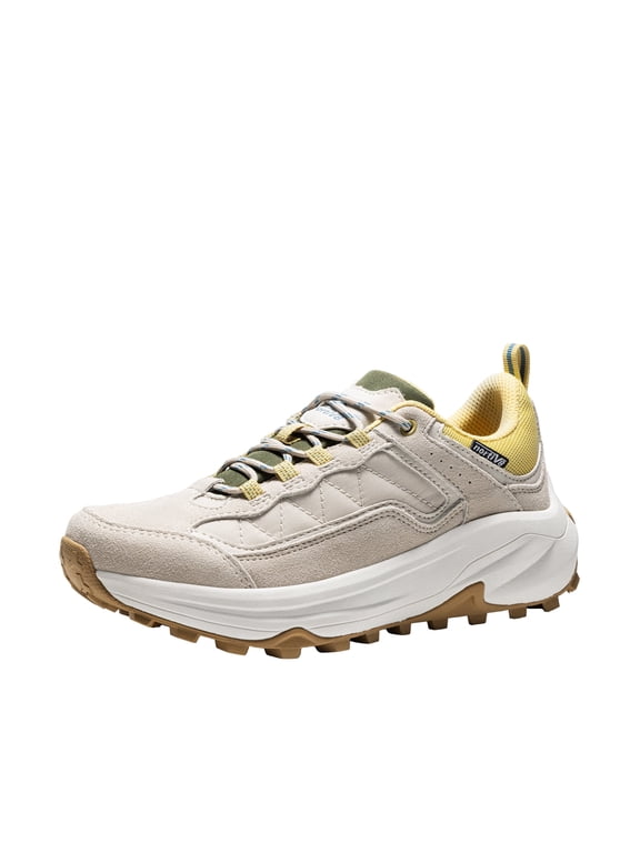 NORTIV 8 Women's Waterproof Hiking Shoes with Arch Support Outdoors Leather Walking Trekking Camping Tennis Workout Cross Training Sneakers Wicklow