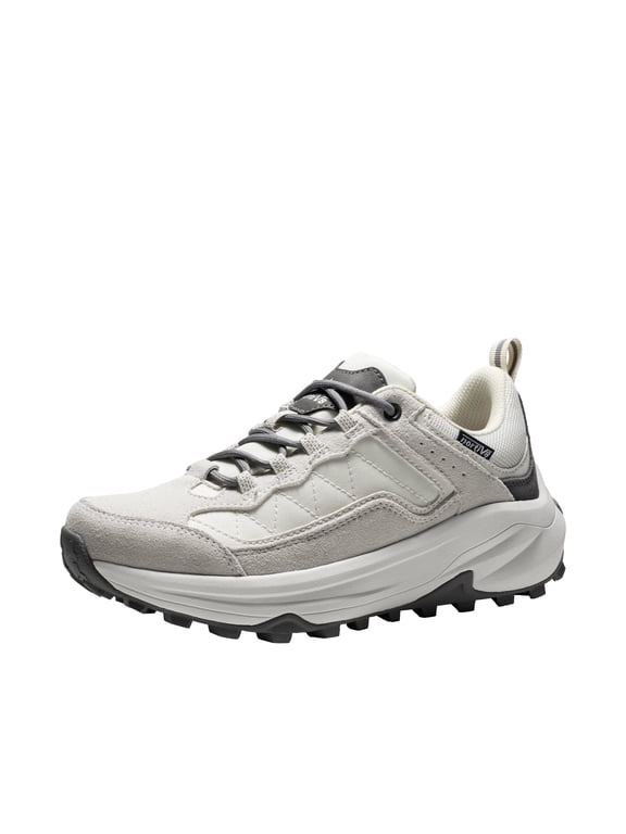 NORTIV 8 Women's Waterproof Hiking Shoes with Arch Support Outdoors Leather Walking Trekking Camping Tennis Workout Cross Training Sneakers Wicklow