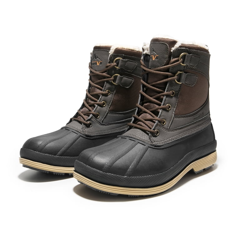 NORTIV8 Mens Snow Boots Insulated Waterproof Winter Boots 
