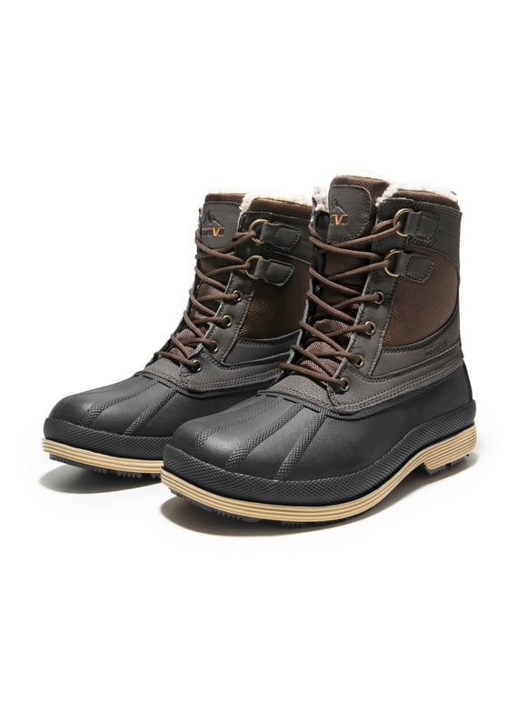 Mens Snow Boots Insulated Waterproof Winter Boots Outdoor Comfort Warm Shoes