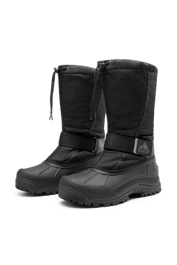 NORTIV 8 Men's Waterproof Hiking Winter Snow Boots Insulated Liner Lightweight Outdoor Tall Boots