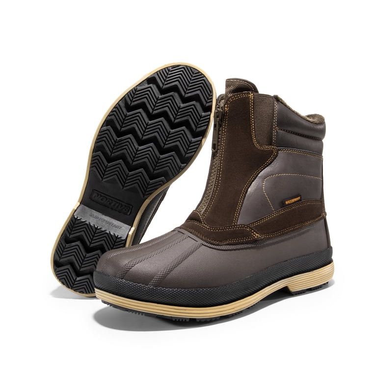 NORTIV8 Mens Winter Warm Insulated Waterproof Snow Boots 