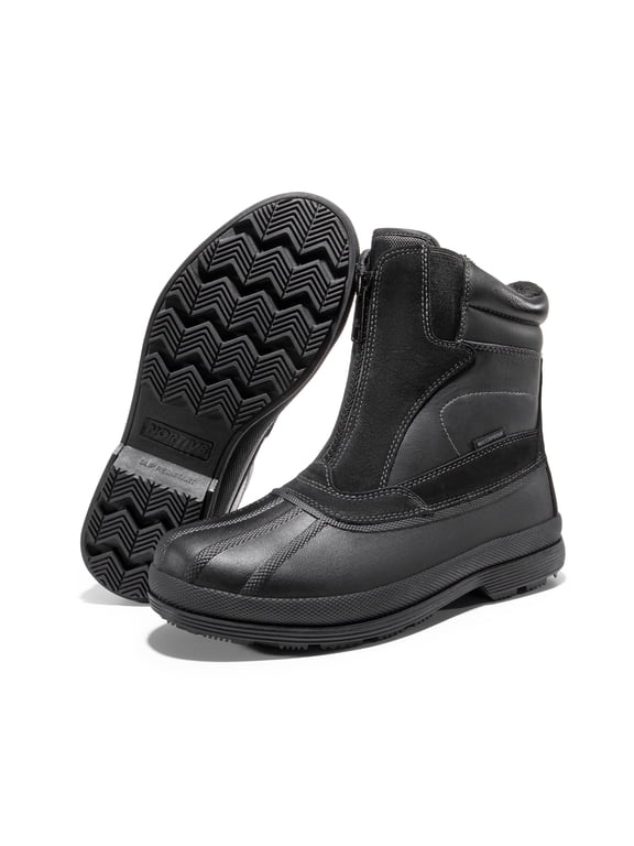 Mens Winter Warm Insulated Waterproof Snow Boots Hiking Winter Outdoor Snow Boots Black Size 13