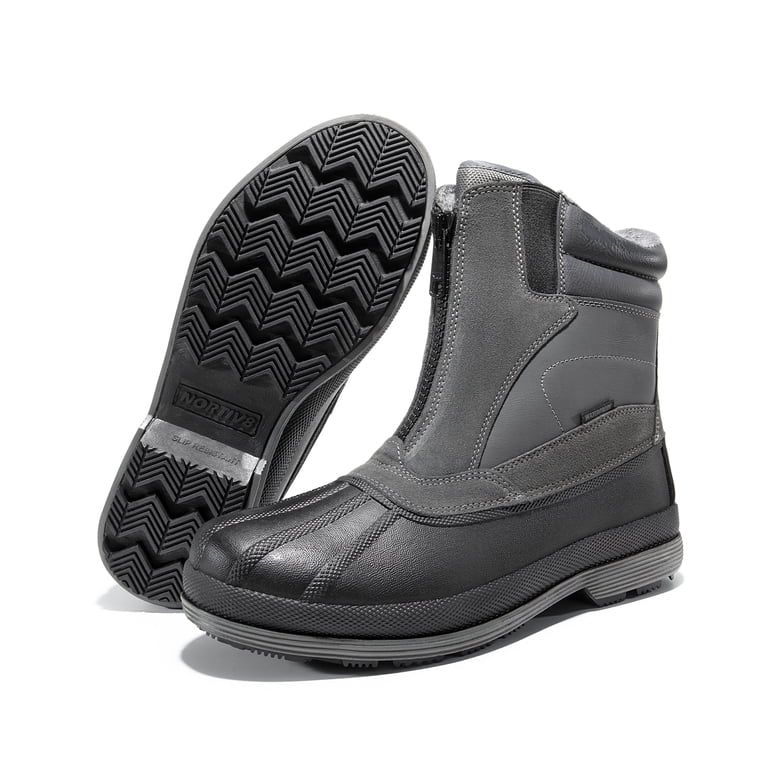 Outdoor. Men. Black/Gray Snow Boots. Size 10. Amazon.com | NORTIV 8 Men main image 3