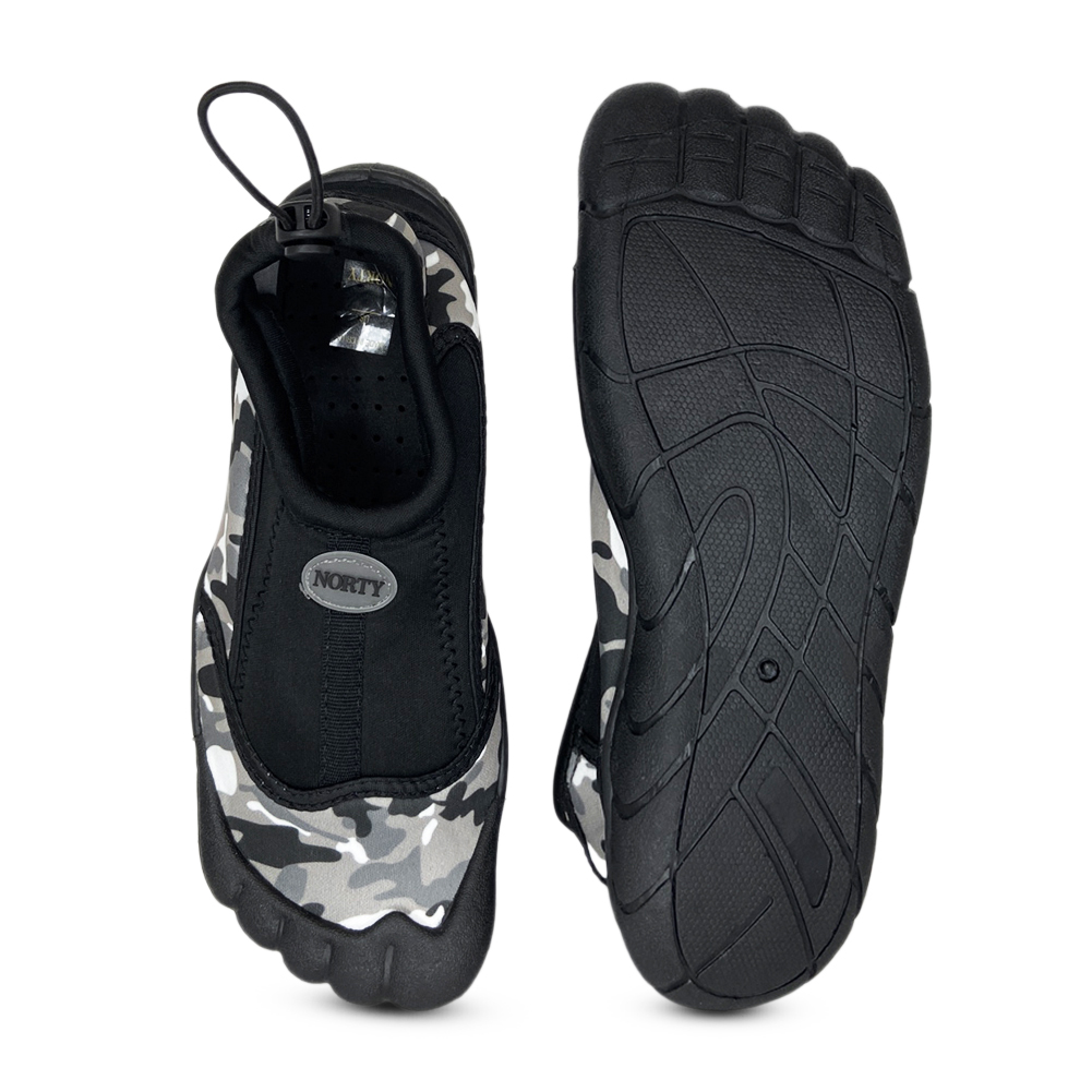 NORTY Big Boys Water Shoes Child Male Beach Pool Shoes Black Camo 7 Big