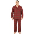 thumbnail image 1 of NORTY Big Men's Flannel Cotton Blend Sleepwear Pajama Sets Warm Soft Loungewear, 1 of 16
