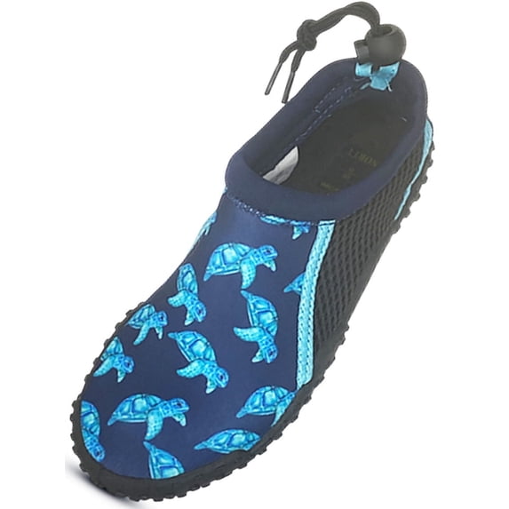 NORTY Boys' Aqua Shoes Water Shoe Quick Drying Beach, Outdoor Play Turtle Print