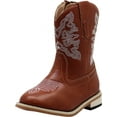 thumbnail image 1 of NORTY Boys Girls Western Boots Classic Cowboy Style with Side Zip & Contrast Stitching, 1 of 8