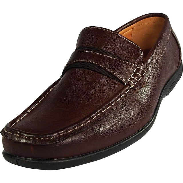 NORTY Brix Mens Driver Moccasins Adult Male Boat Shoes Brown 8.5
