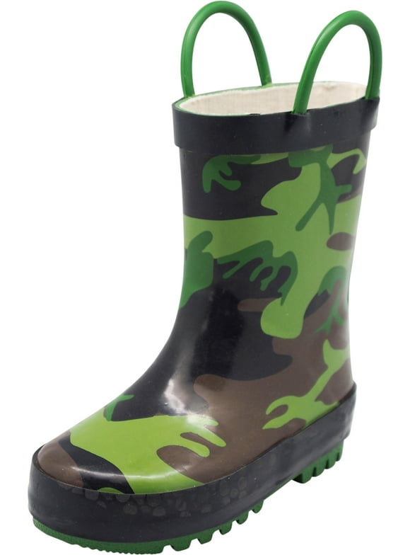 Boys Camo Rubber Boots