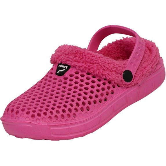 NORTY Childrens Microfleece Line Clog Cozy for Boys & Girls - Runs 2 Sizes Small