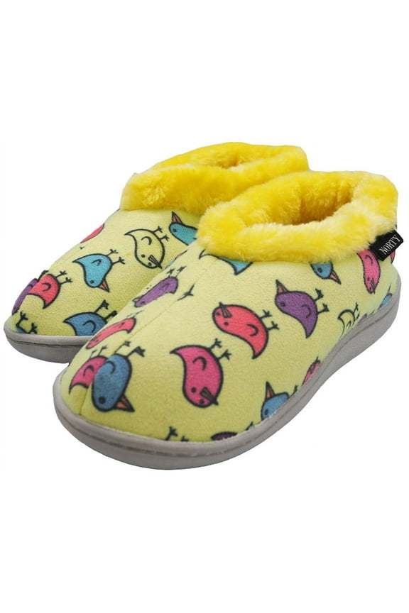 NORTY Girls Toddler and Little Kids Soft Cozy Memory Foam Slip On House Slippers